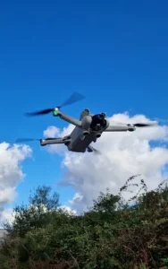 Survey drone in flight